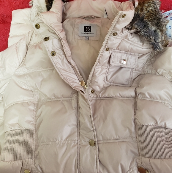 Laundry by Women's Winter Quilted Puffer Faux Fur Hooded Long Coat - Picture 7 of 13